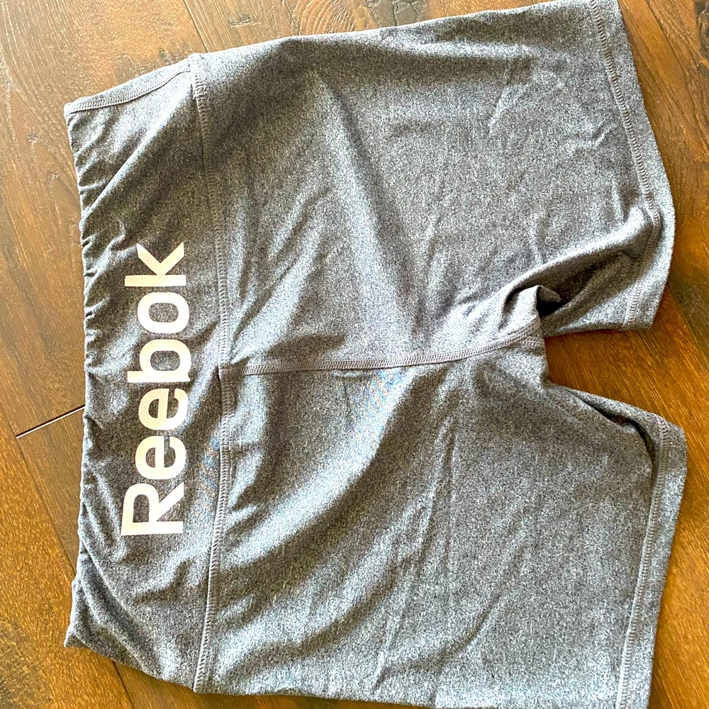Reebok grey biker shorts
